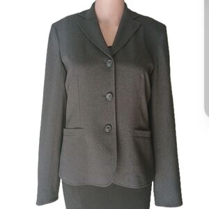 Ann Taylor  Women's Gray Blazer sz2   polyester coat Jacket pre-owned